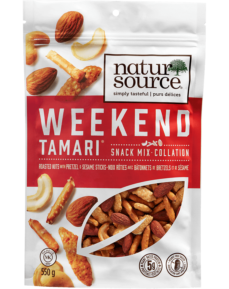 natursource Weekend Tamari® snack mix with roasted nuts, pretzel and sesame sticks