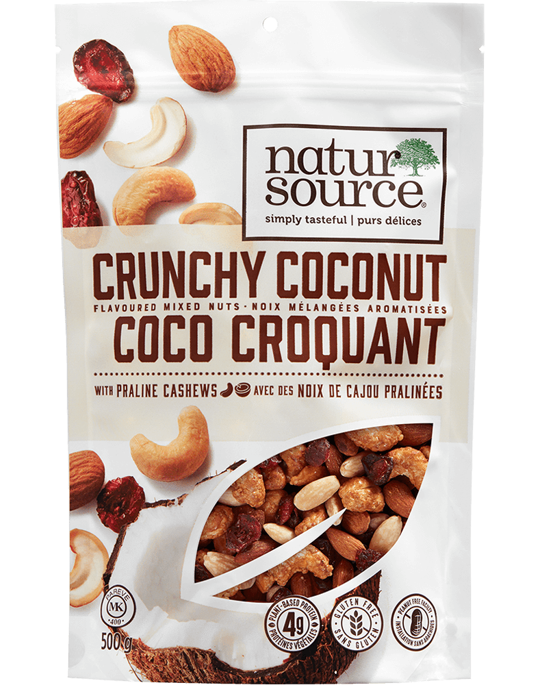 natursource Crunchy Coconut Flavoured mixed Nuts with praline Cashews