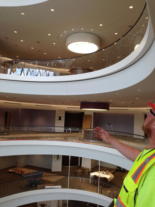 Commercial building drywall