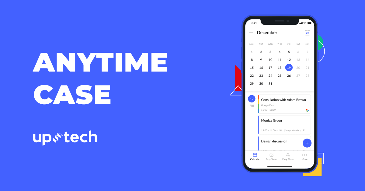 Uptech case - Anytime, business productivity app
