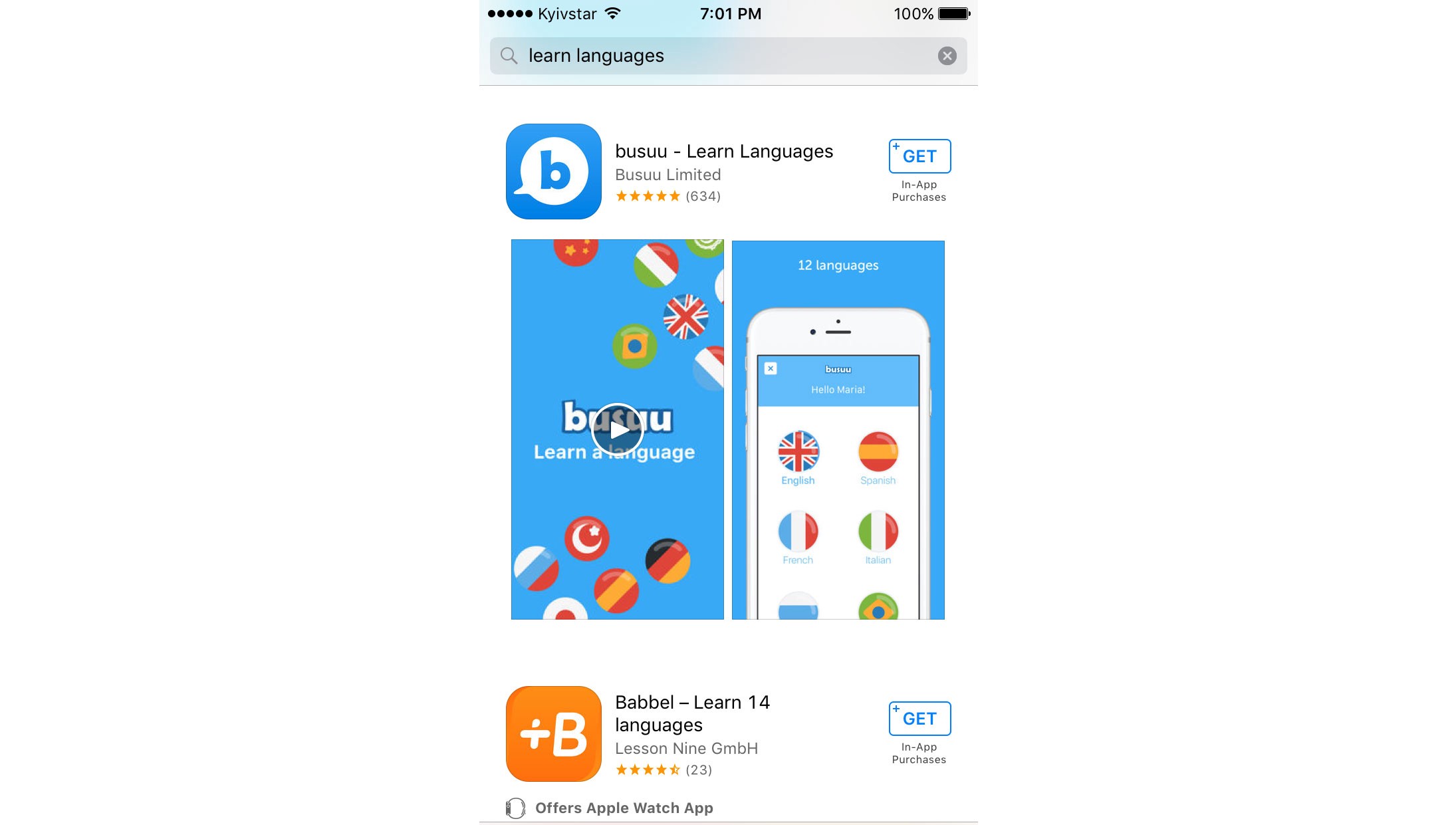 title for app