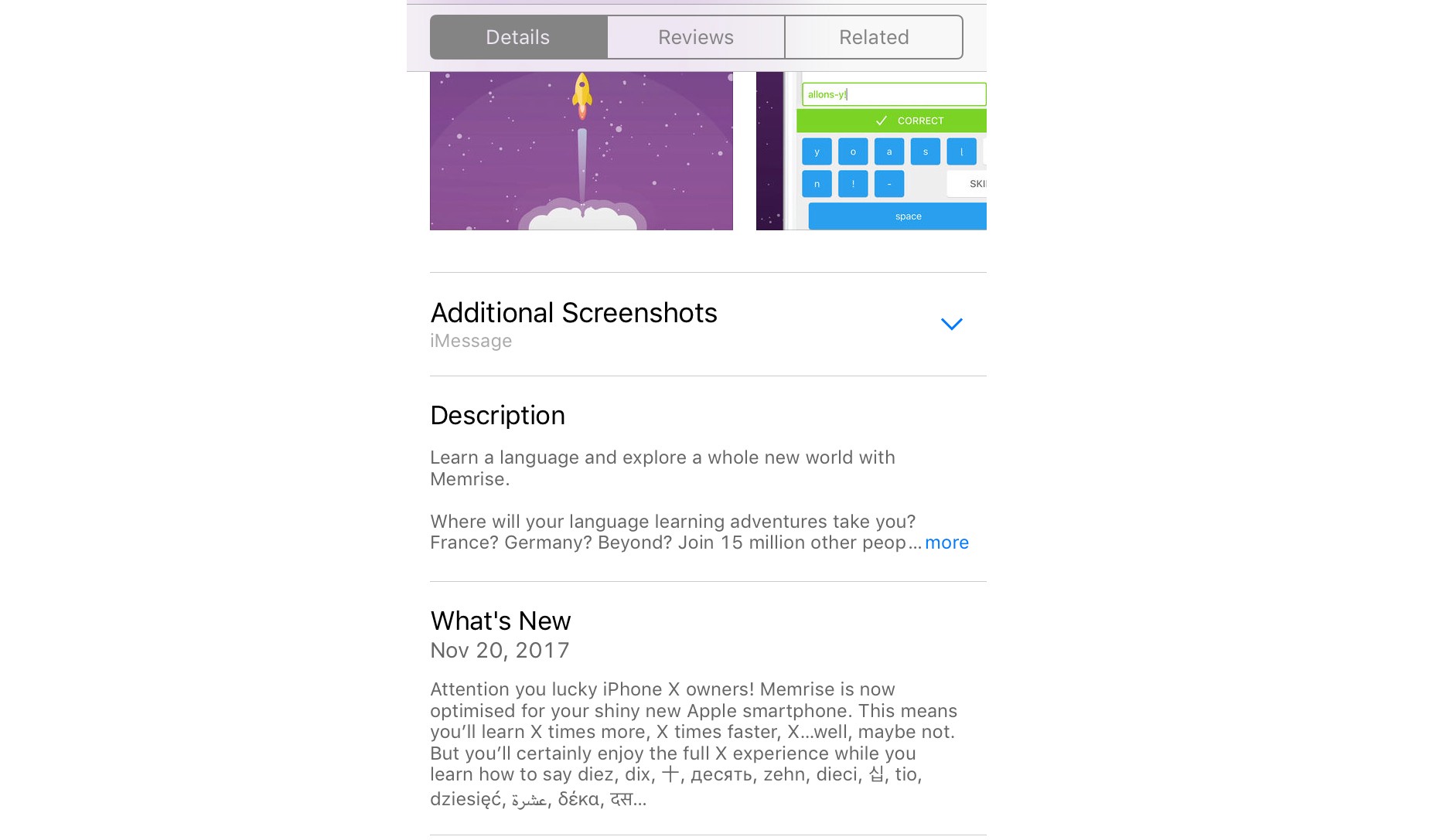 app description