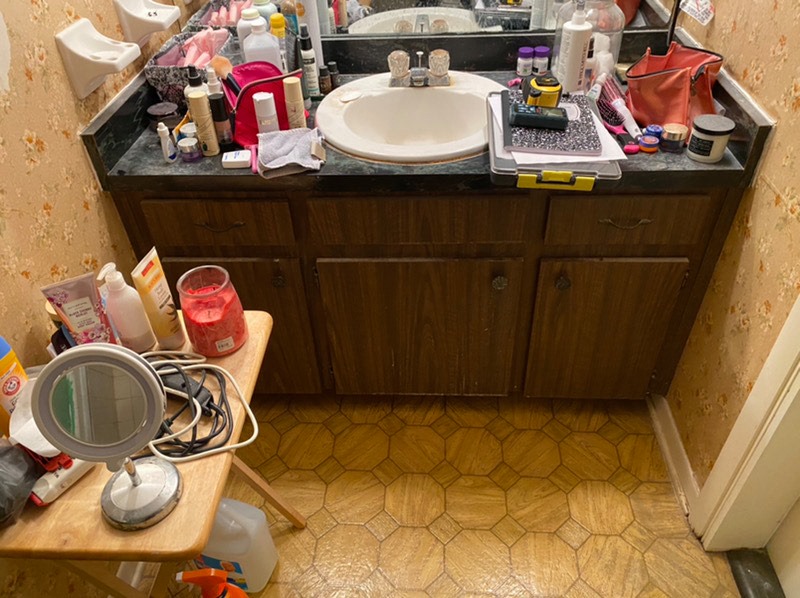 Before and After Vanity Remodel