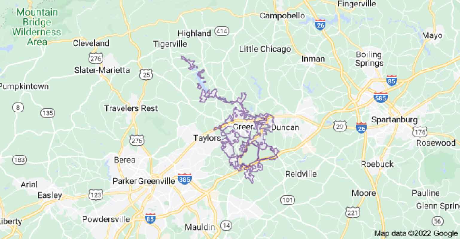 Greer, South Carolina Pressure Washing Service Area