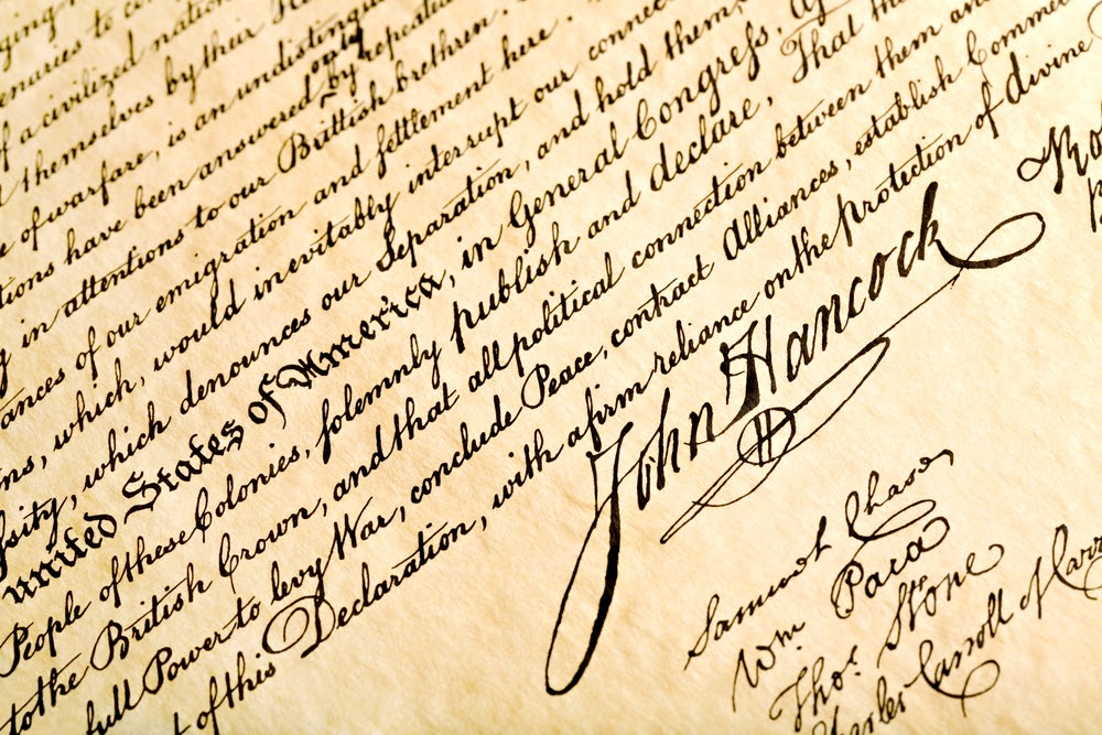 Hancock's handtekening