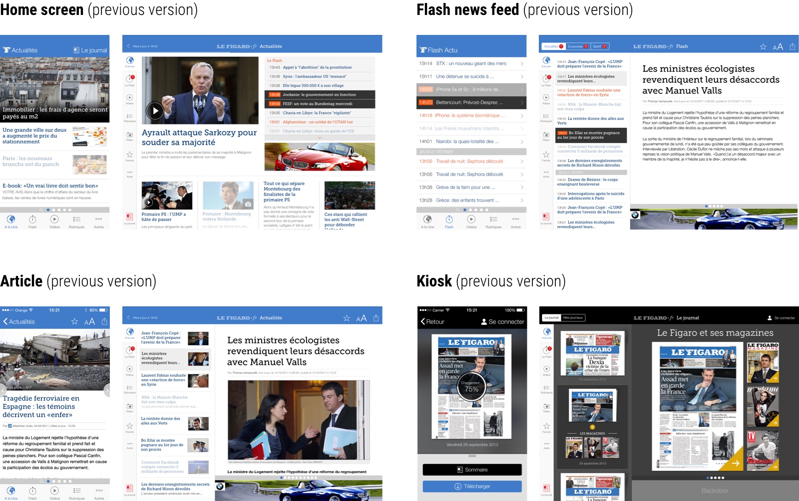 A little taste of how the iOS app looked before the redesign