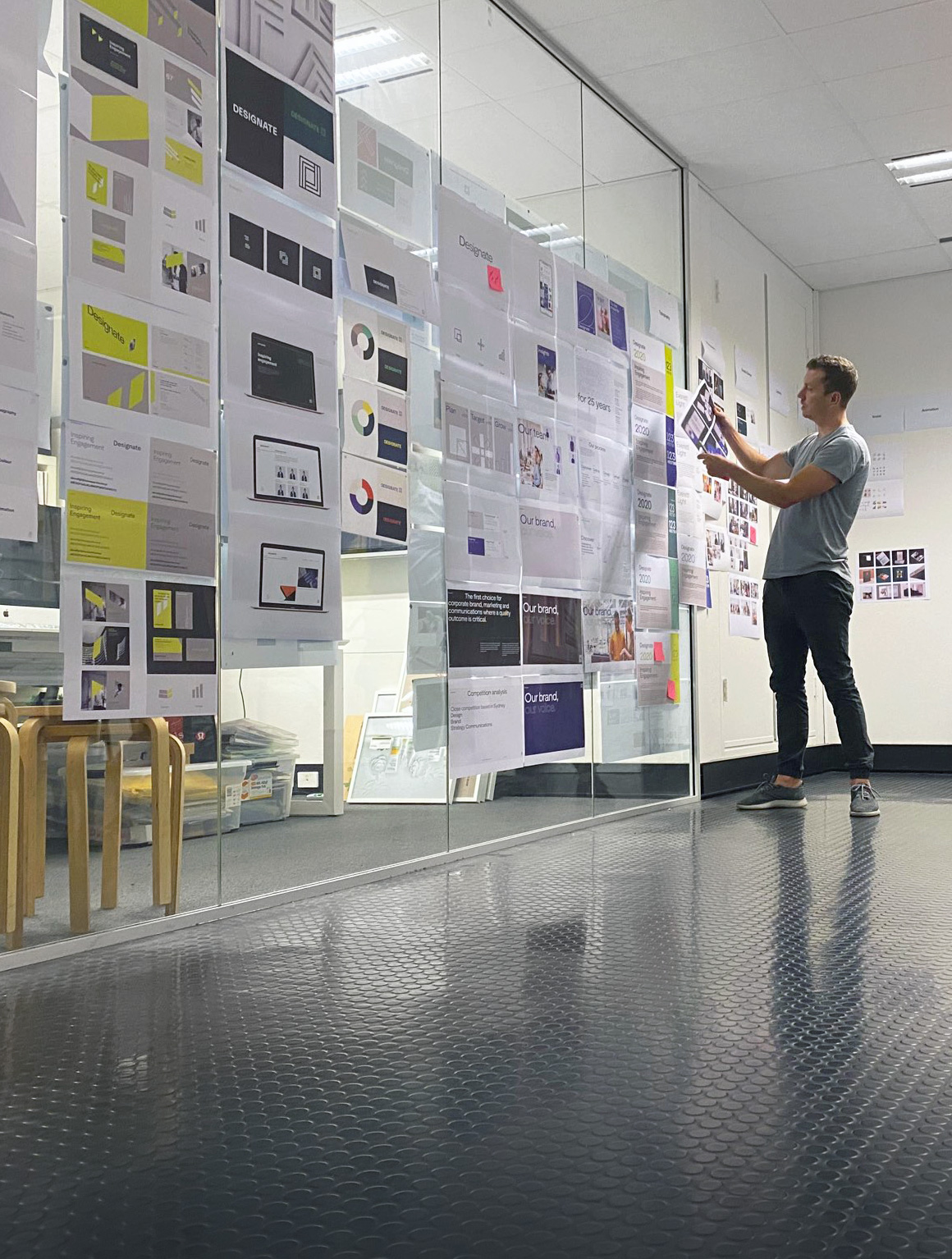 Designate Creative Director reviewing design work.