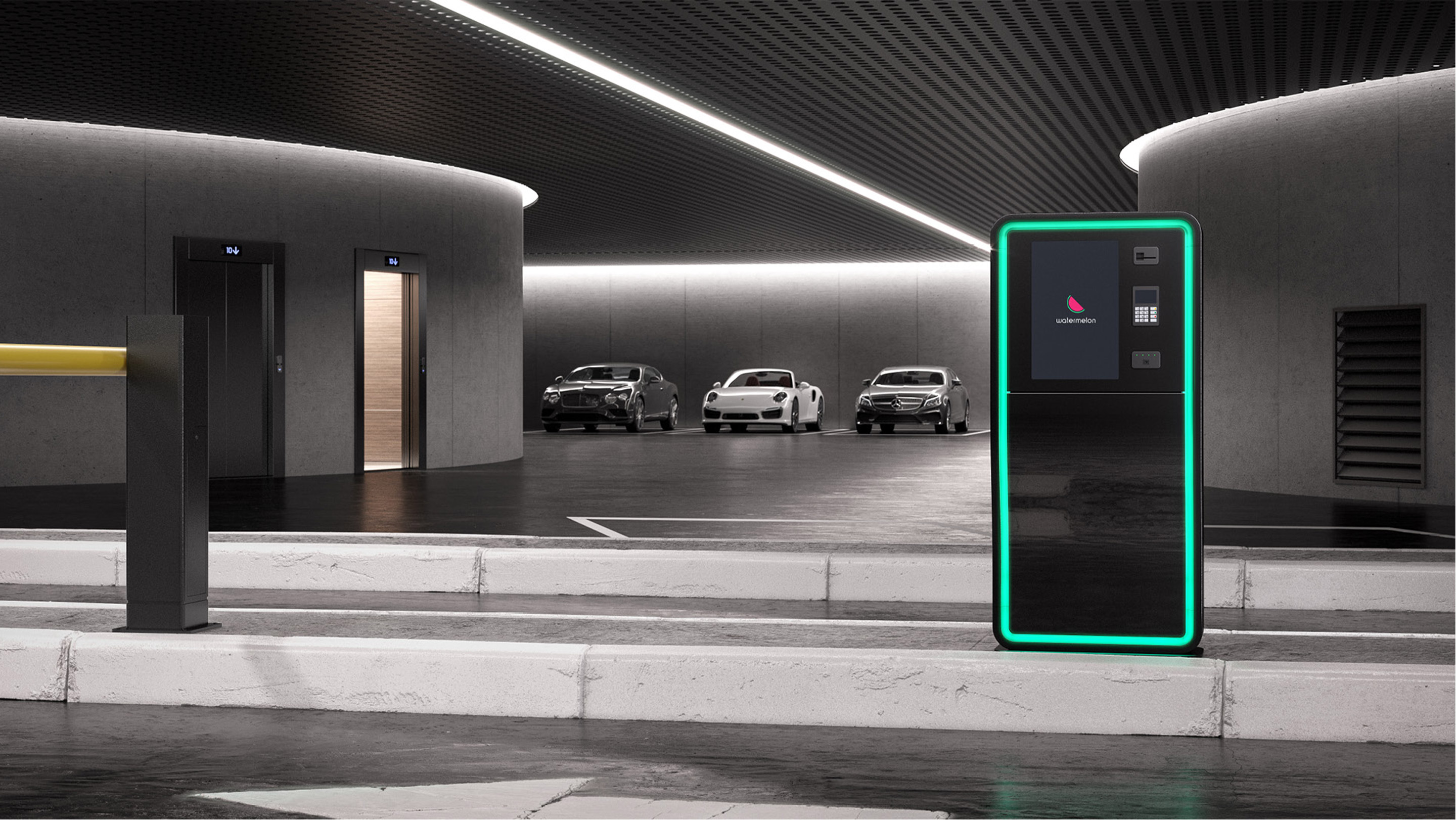 Watermelon. Branding in application.