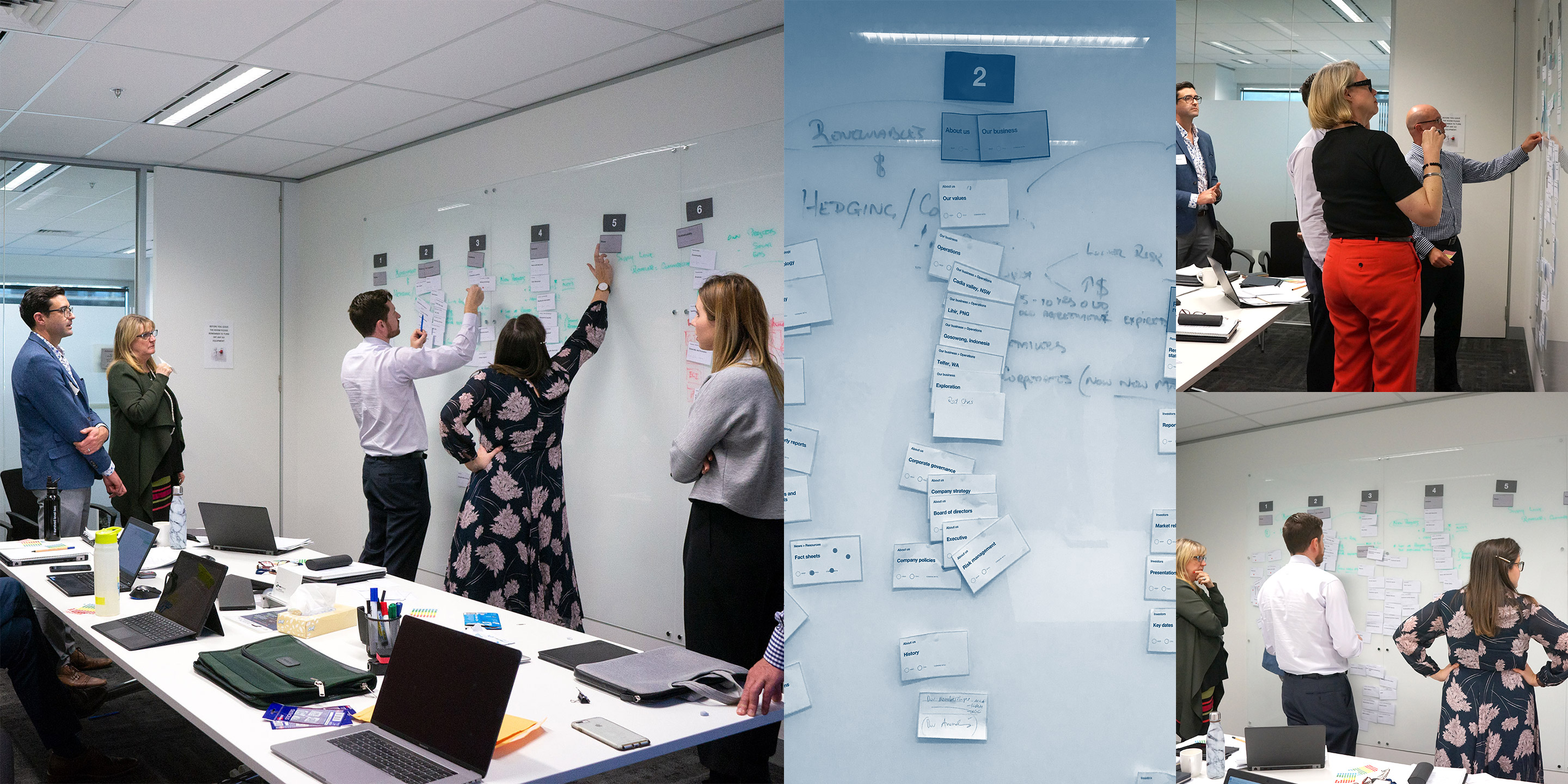 Newcrest Mining. Website Information Architecture client workshop.