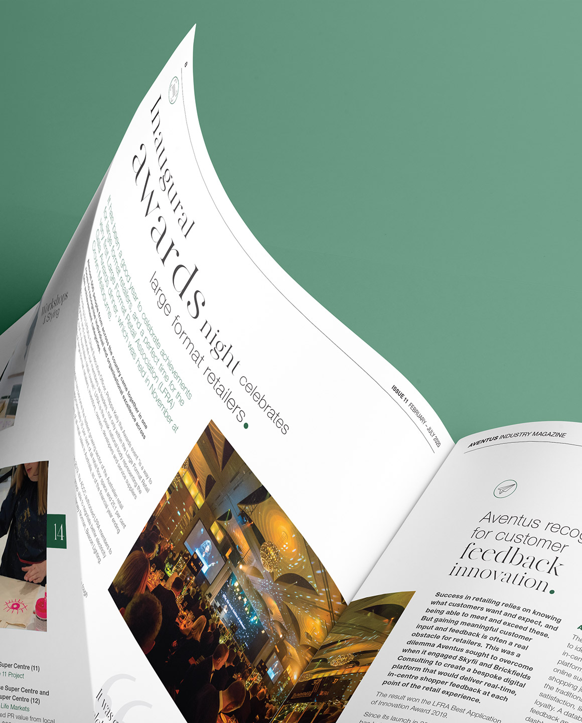 Aventus. Re-Tale Therapy. Inside spread detail.