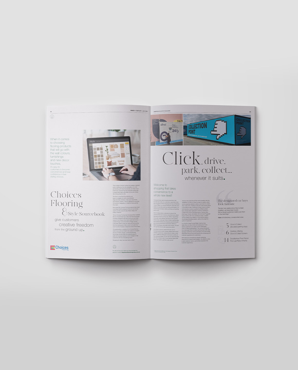 Aventus. Re-Tale Therapy. Inside page design.