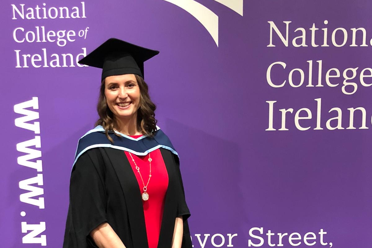 Emma Beamish graduation from the National College of Ireland