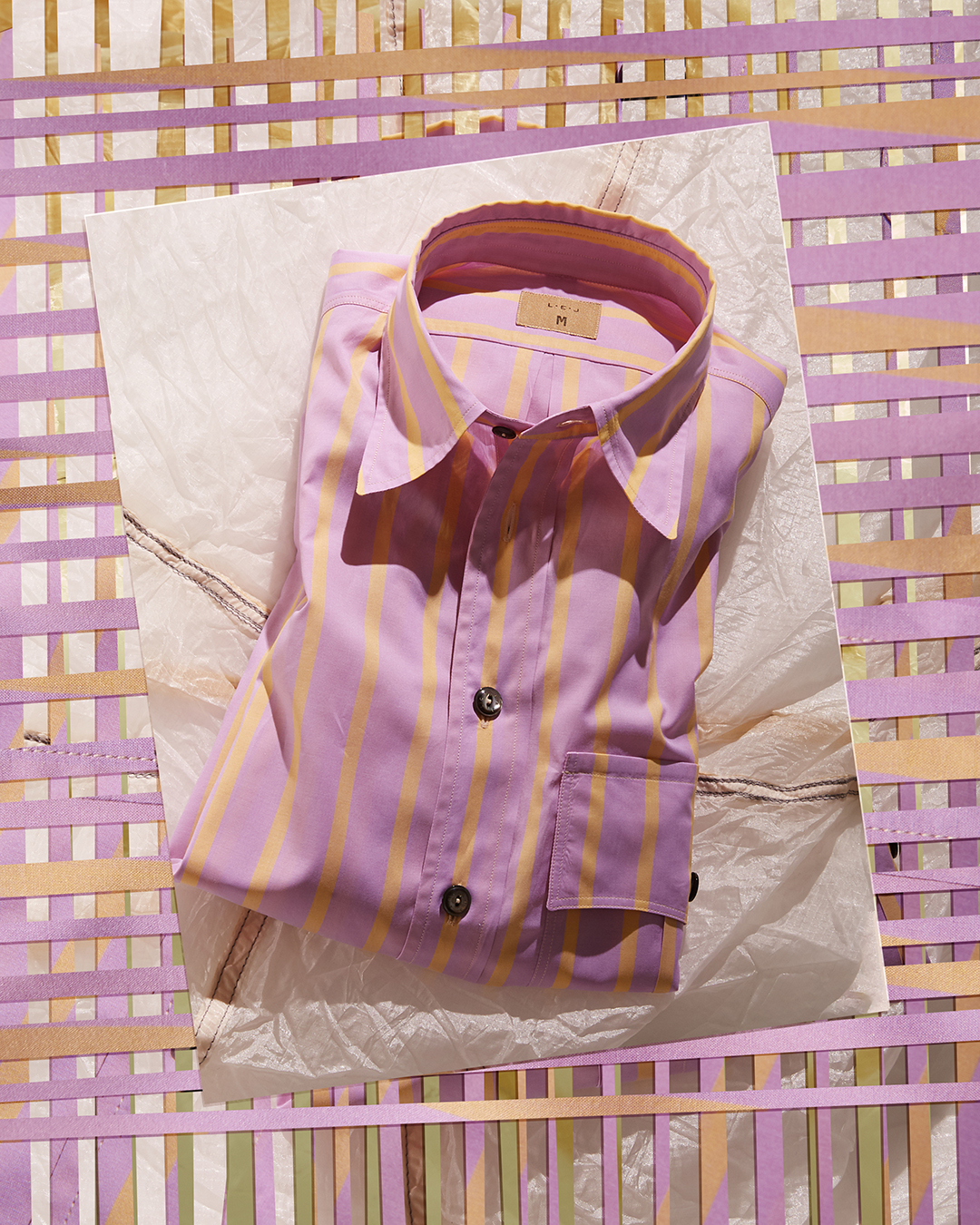 ! Pocket Officer's Shirt Rhubarb and Custard