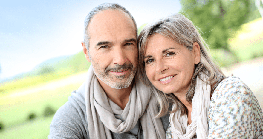 Male facial reconstruction - happy patient