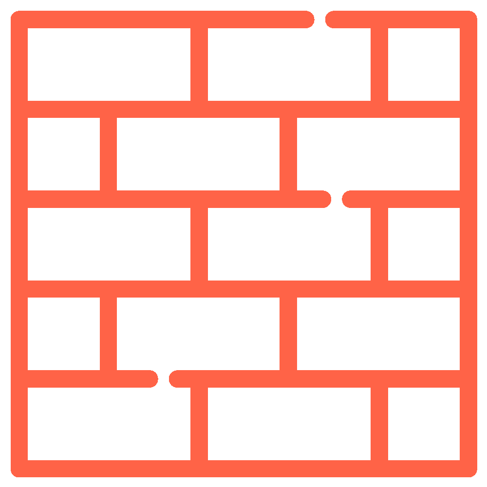 Icon de brique rouge
