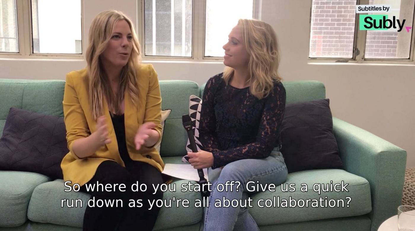 women, subtitles, Subly, watermark, video marketing