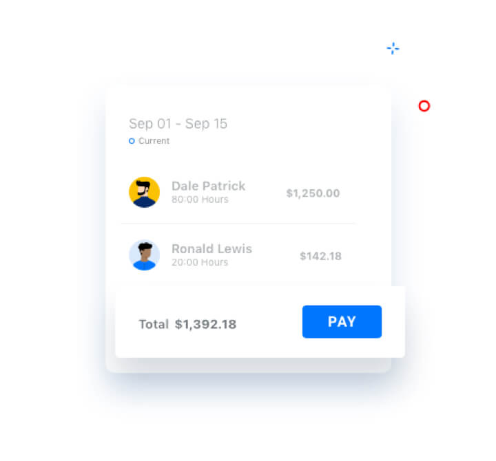 Illustration of Payroll component.