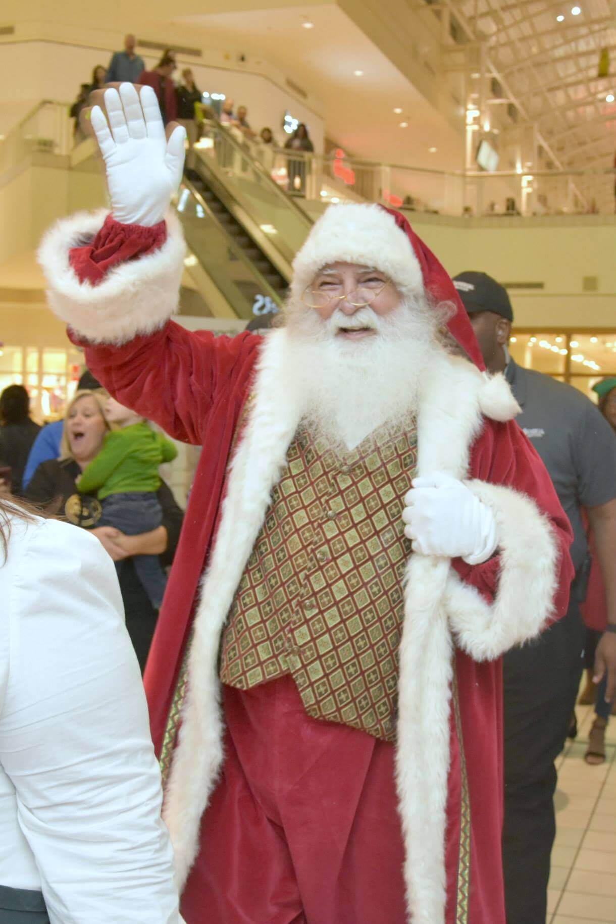 Santa waving