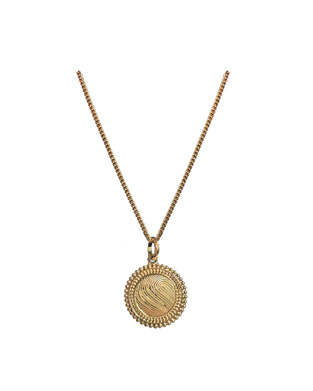 Solar Necklace, Gold-plated