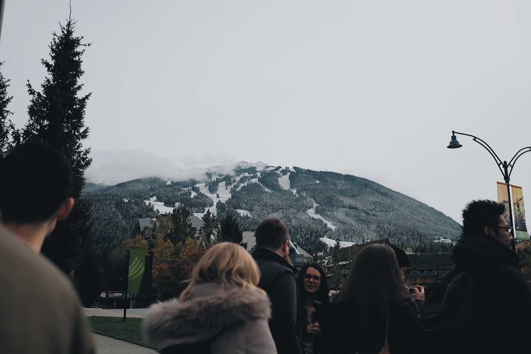 The MetaLab team walking over to Remote Summit day 2 in beautiful Whistler