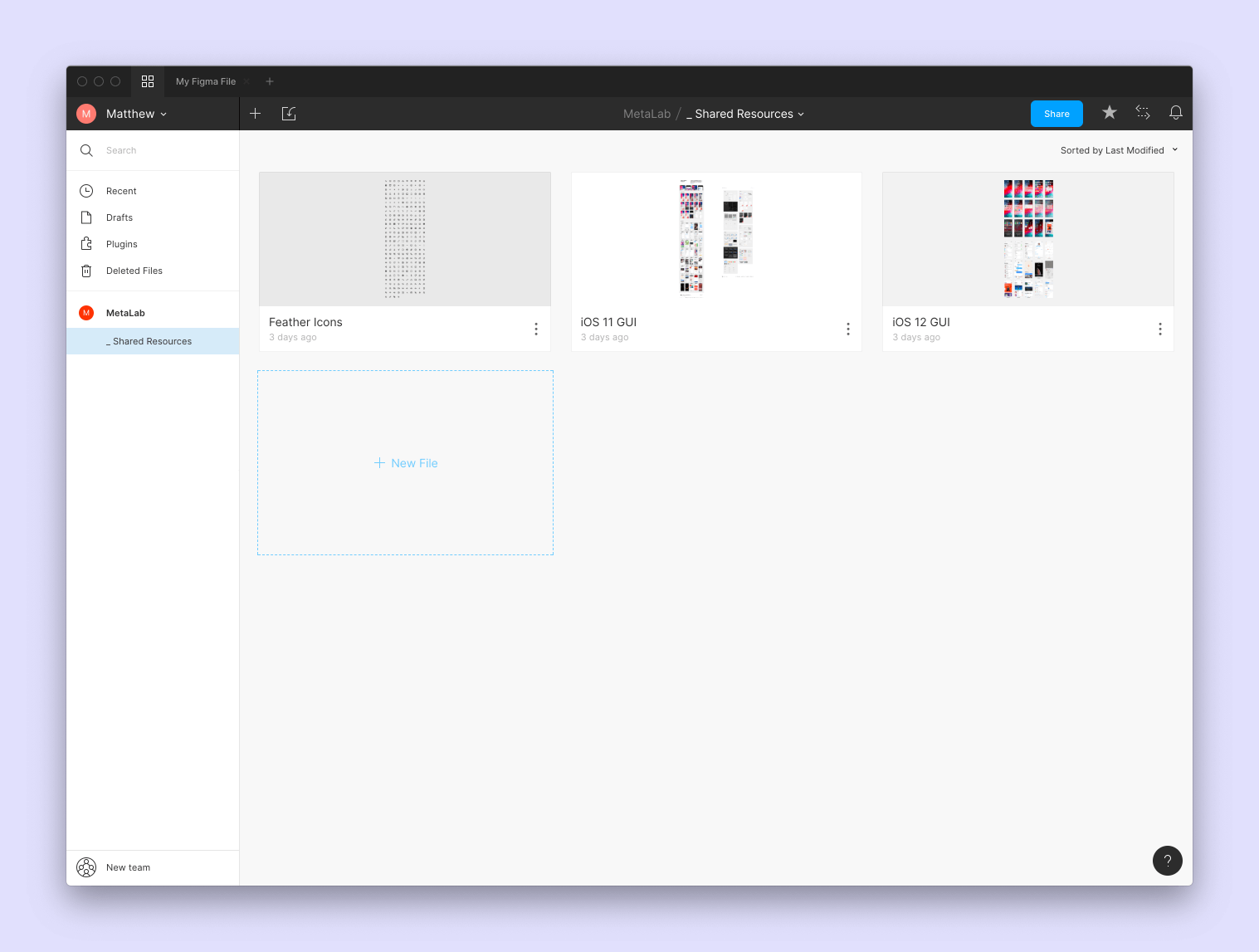 Figma shared resources
