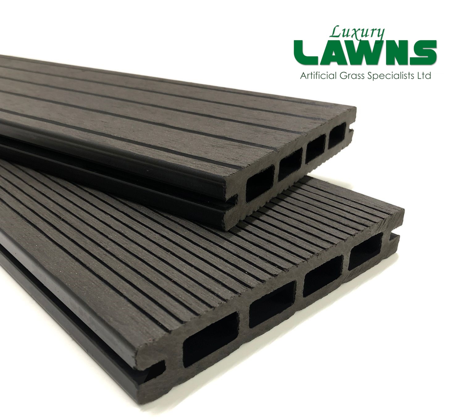Luxury Black Composite Wood Decking Kit 2.9m Boards (Reversible)