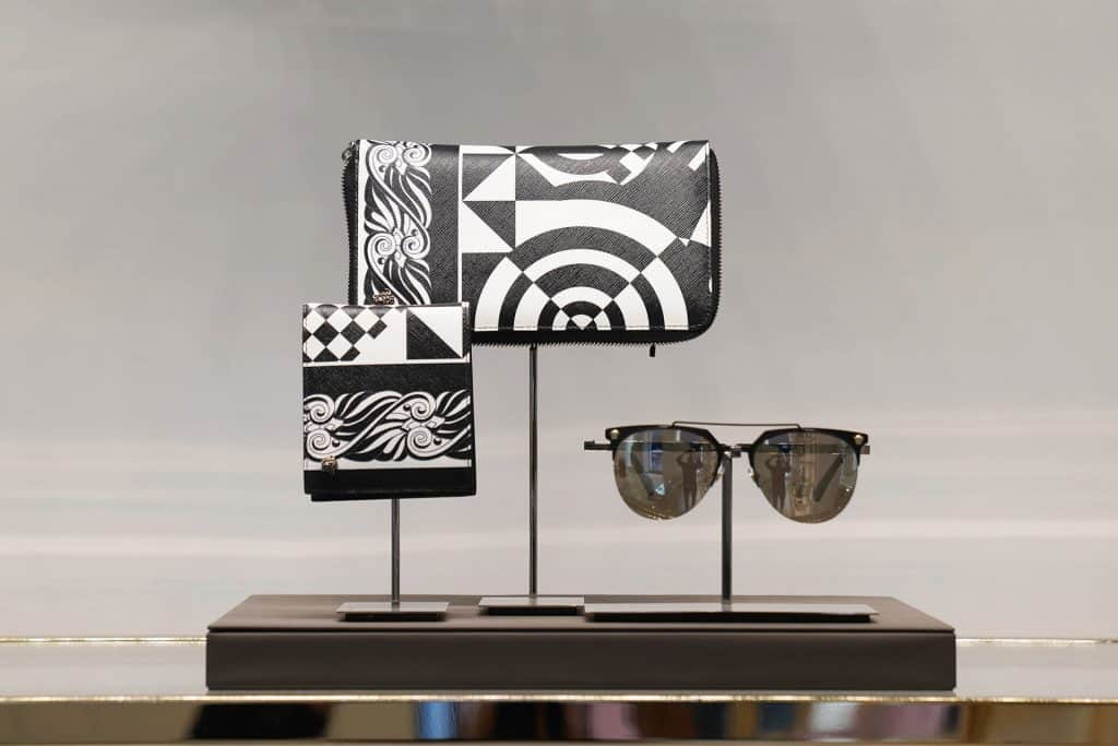 Ec Studio accessory displays for Versace in New York