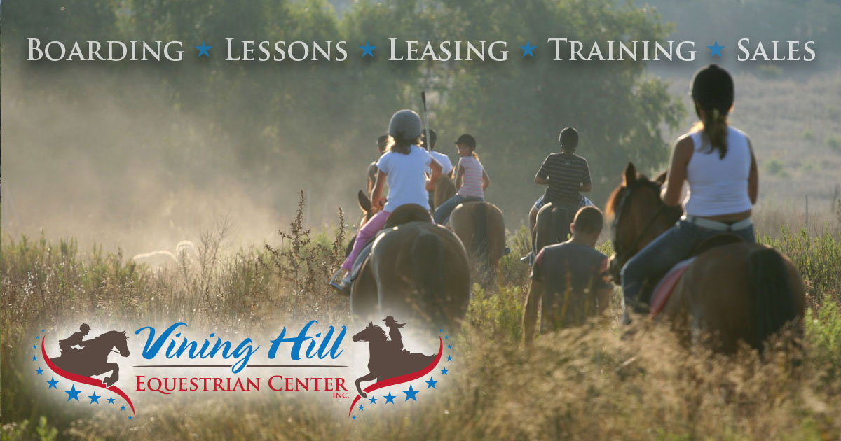 Summer Horse Program Vining Hill Equestrian Center, Inc.