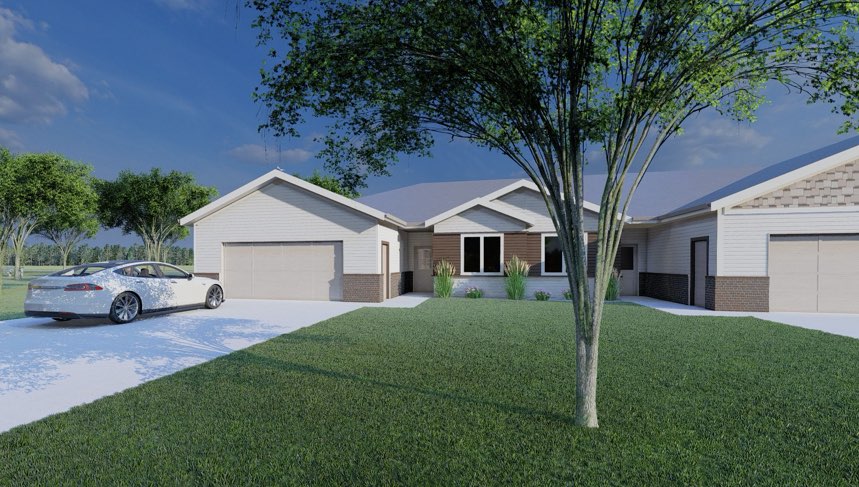 rendering of front of house