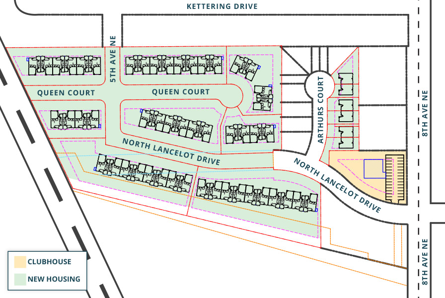 proposed site map of new development