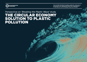 The circular economy solution - perspective on the findings composed by the Ellen MacArthur Foundation