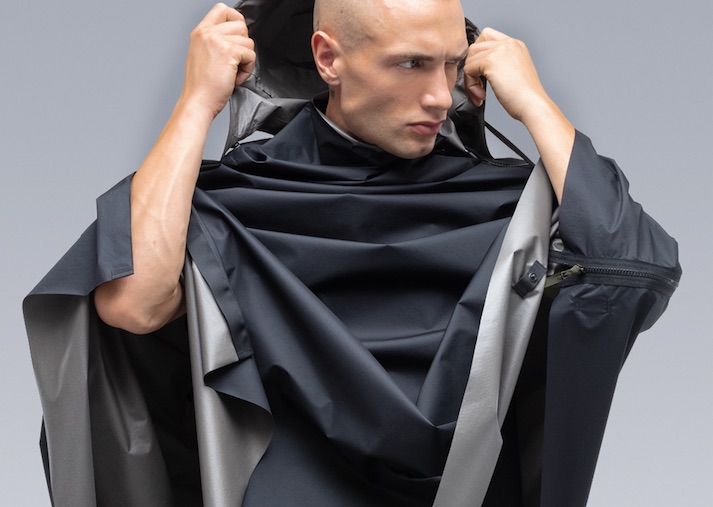 ACRONYM GORE-TEX Infinium Windstopper cape www.acrnm.com