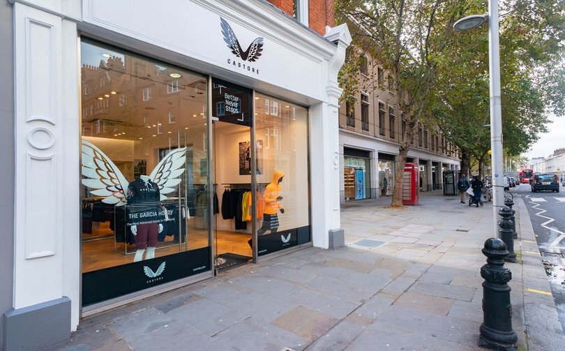 Castore's new flagship on Kings Road, image at www.castore.com