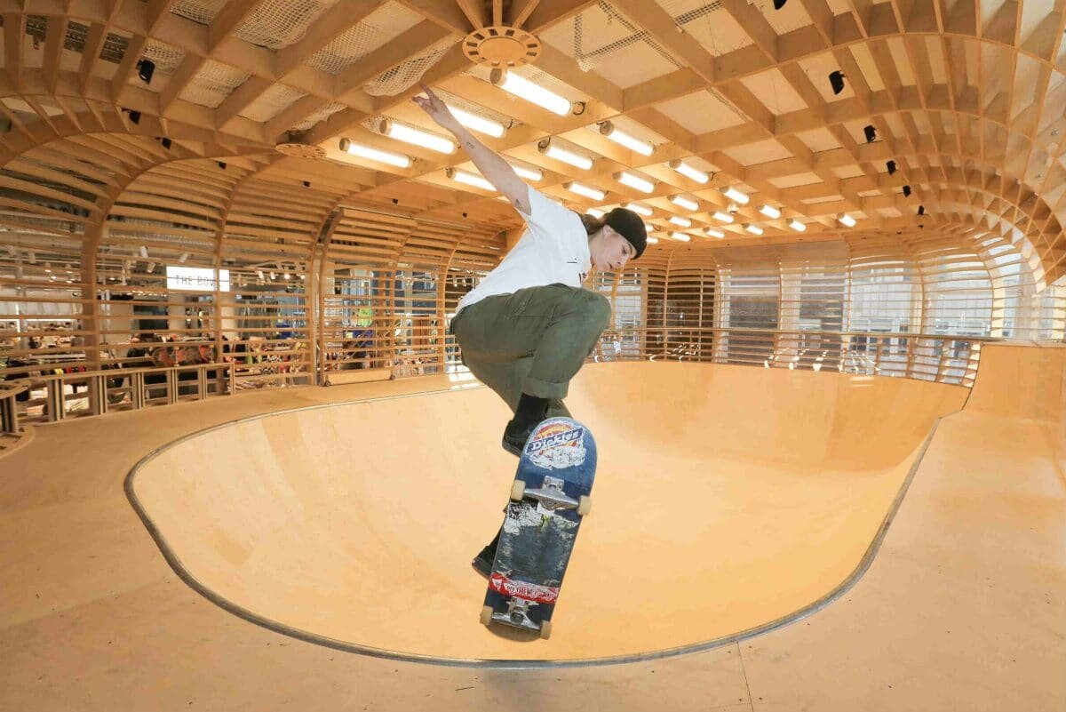 The skate bowl in Selfridges on Oxford Street, image at www.selfridges.com
