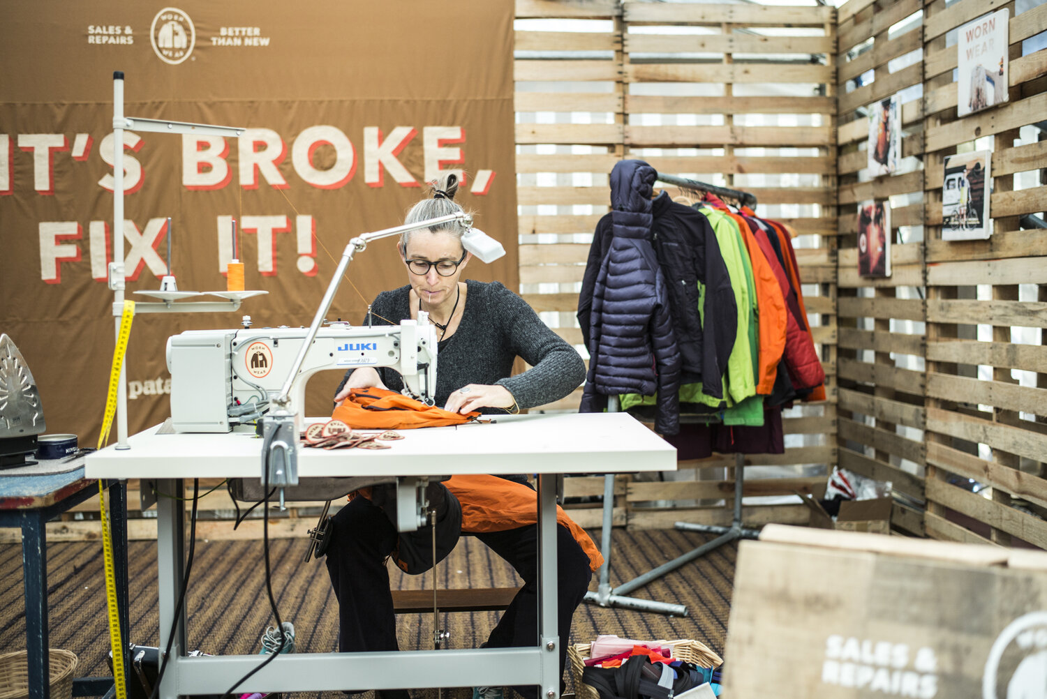 Patagonia's Worn Wear tour, image at @patagonia