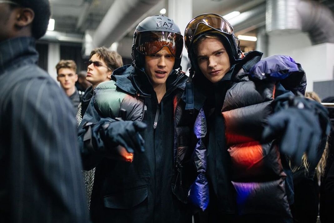 EA7 looks in the FW 20-21 Emporio Armani show at Milan Fashion Week image at @armani