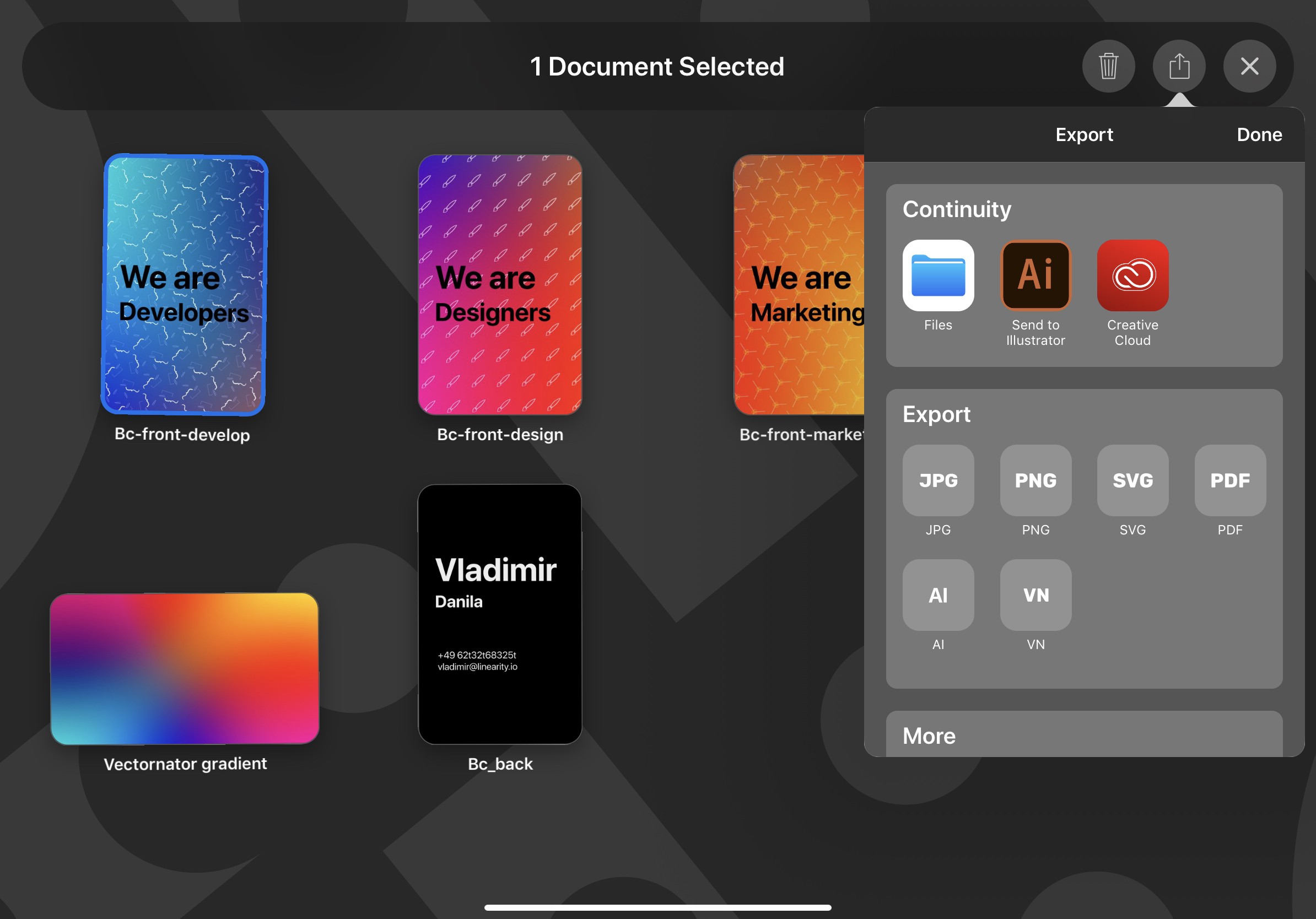 Result of combining design tools