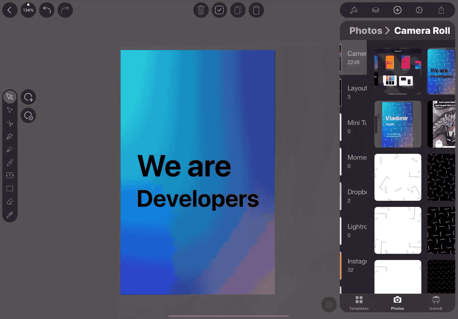 Combine the design tools Vectornator and iOrnament