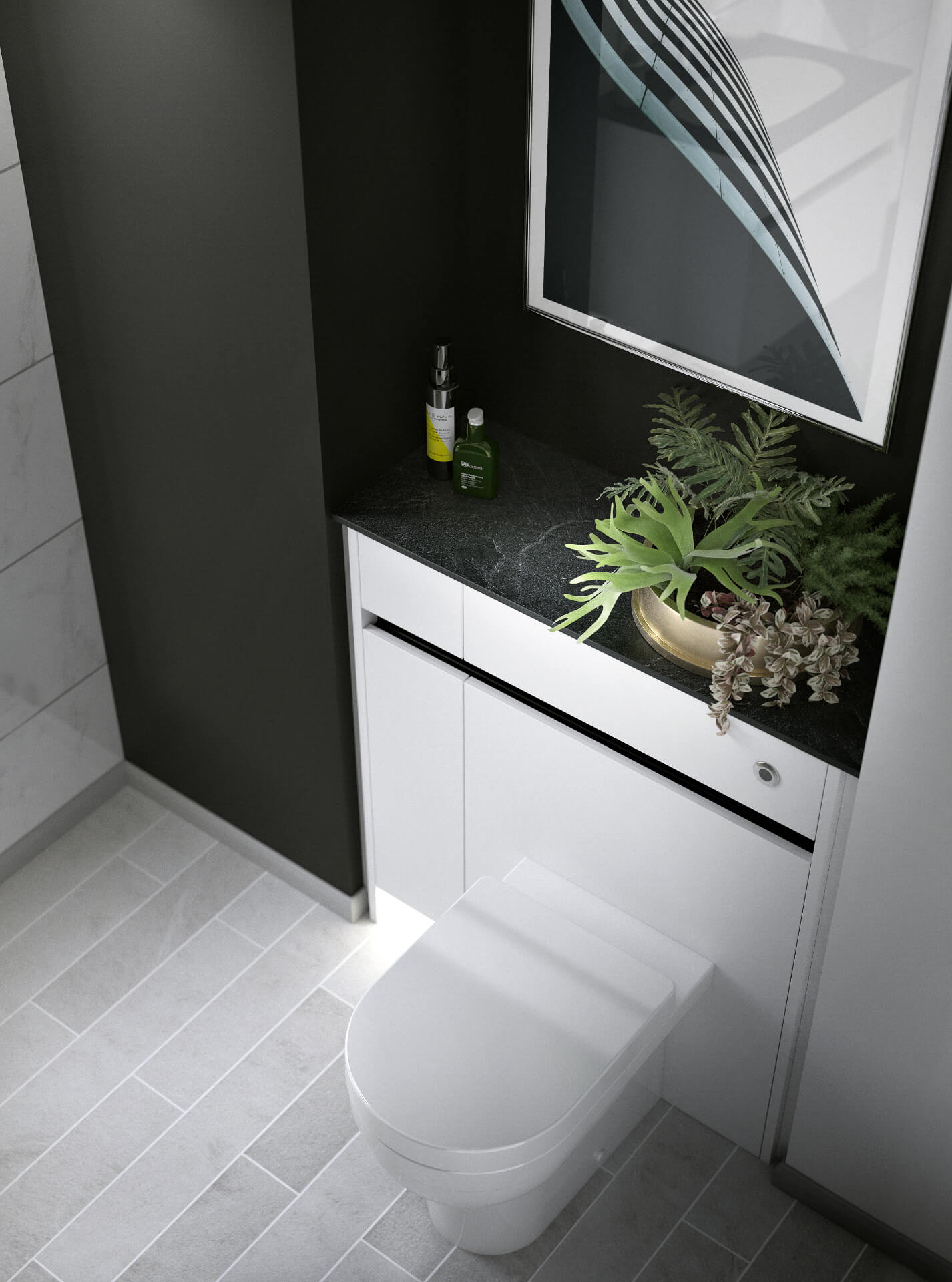 Contemporary Fitted Bathroom Furniture fitted by MB Kitchens & Bathrooms