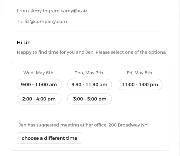 Scheduling events with AI