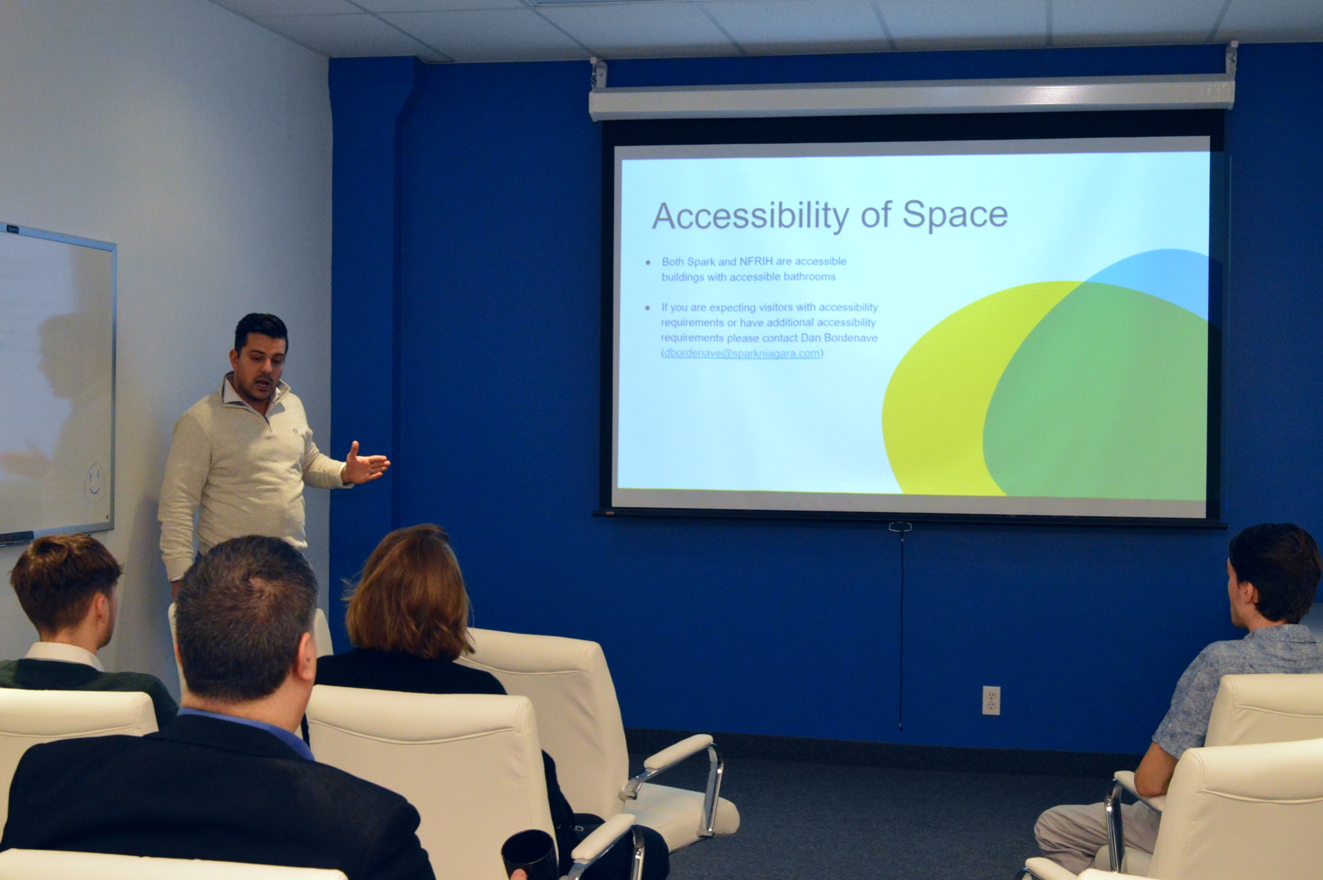 Entrepreneur Presenting