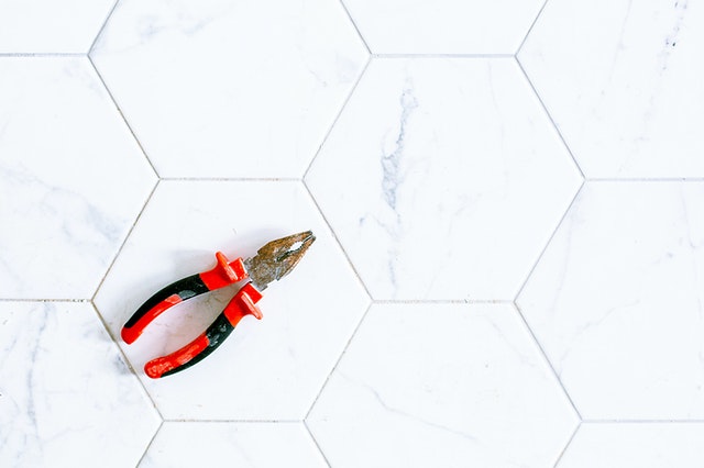 tool on tile flooring