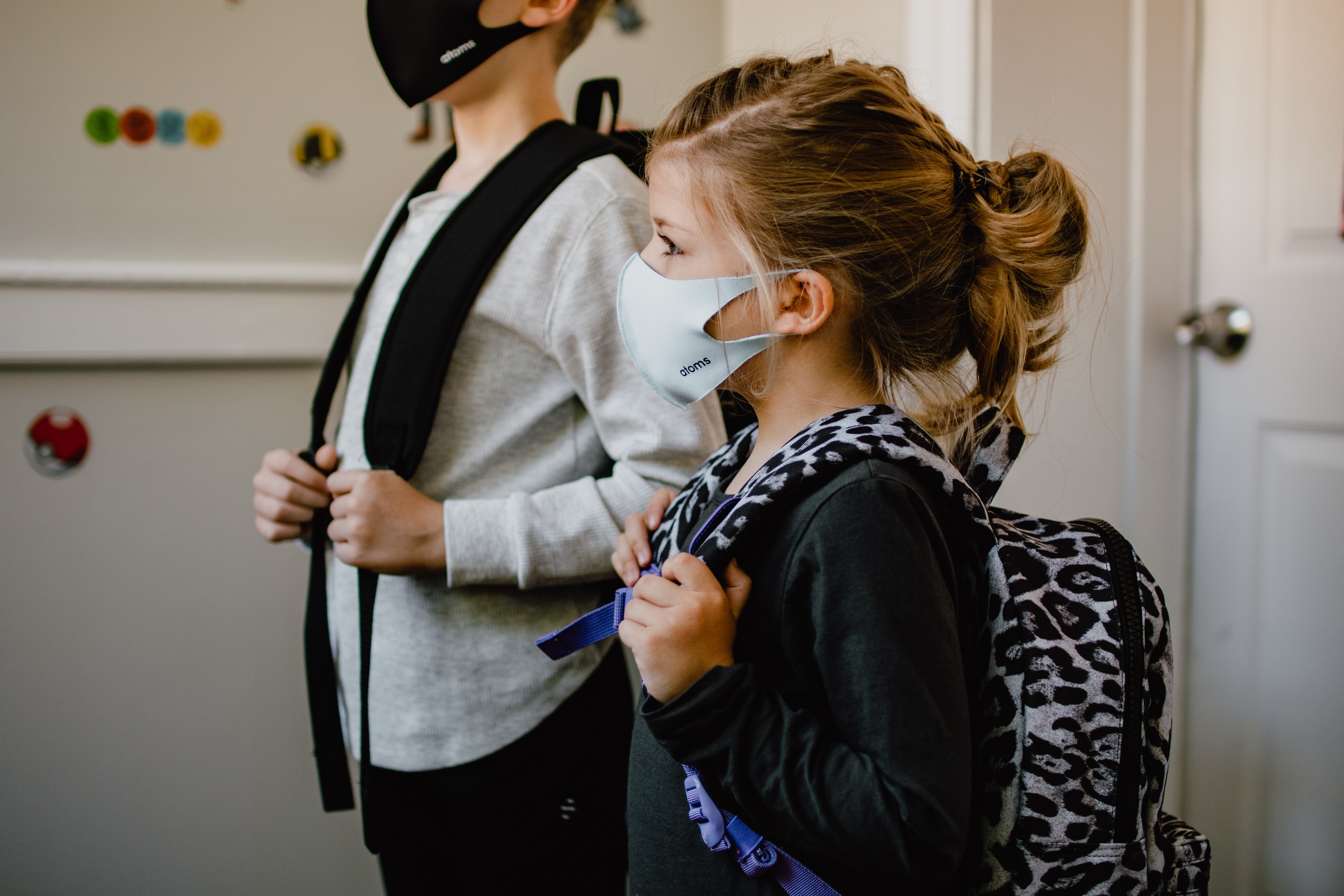 Children go to school during covid