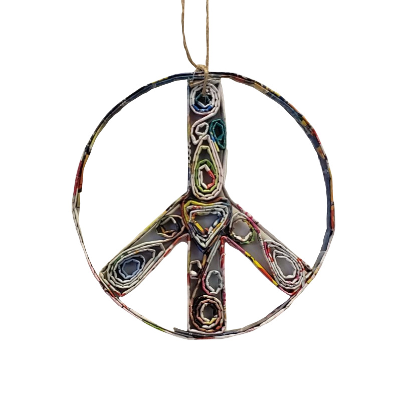 Peace Sign Ornament - Small