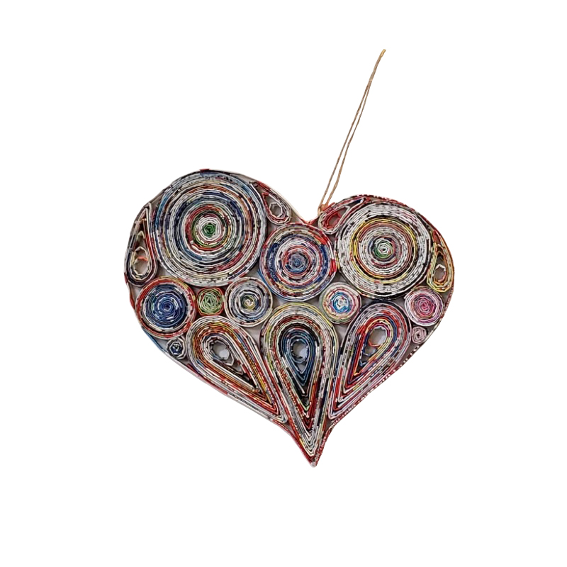 Lopsided Heart Ornament - Medium 