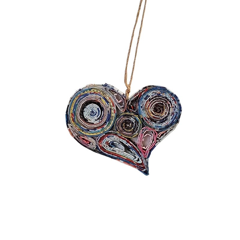 Lopsided Heart Ornament - Small