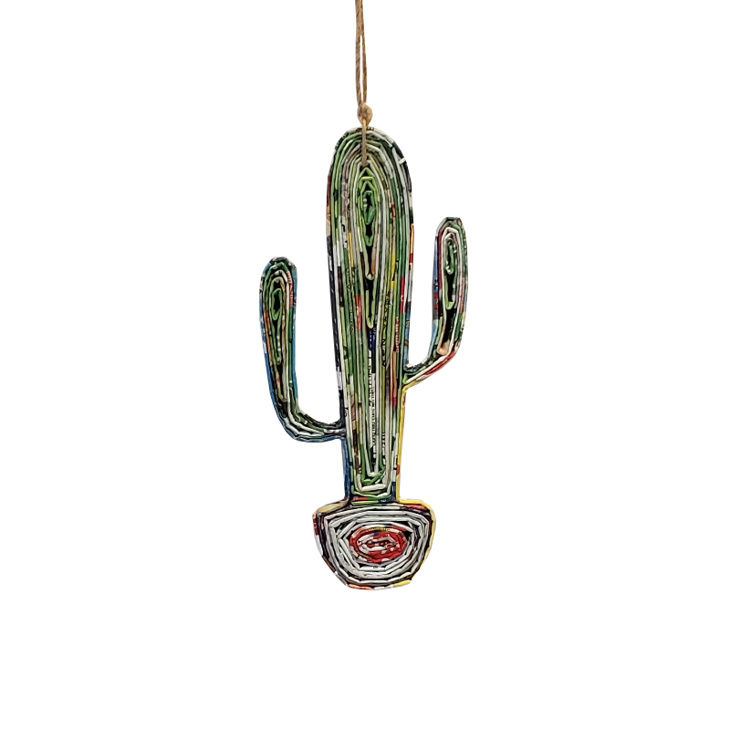 Tall Cactus Ornament - Large