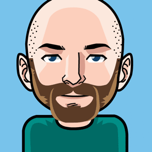 Avatar: Shows a team member in comic style