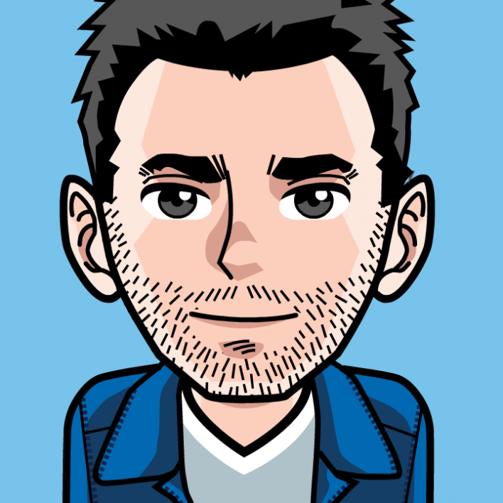 Avatar: Shows a team member in comic style