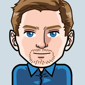 Avatar: Shows a team member in comic style